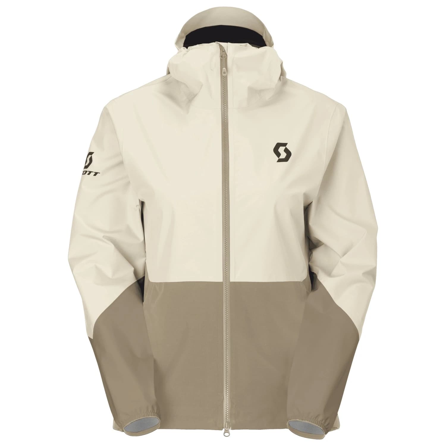 Дамско водоустойчиво яке Scott Women's Jacket Explorair Light Dryo 2.5L Waterproof jacket - Cotton White / Toast Beige