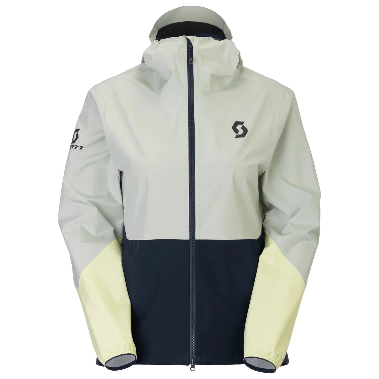 Дамско водоустойчиво яке Scott Women's Jacket Explorair Light Dryo 2.5L Waterproof jacket - Spray Grey / Dark Blue