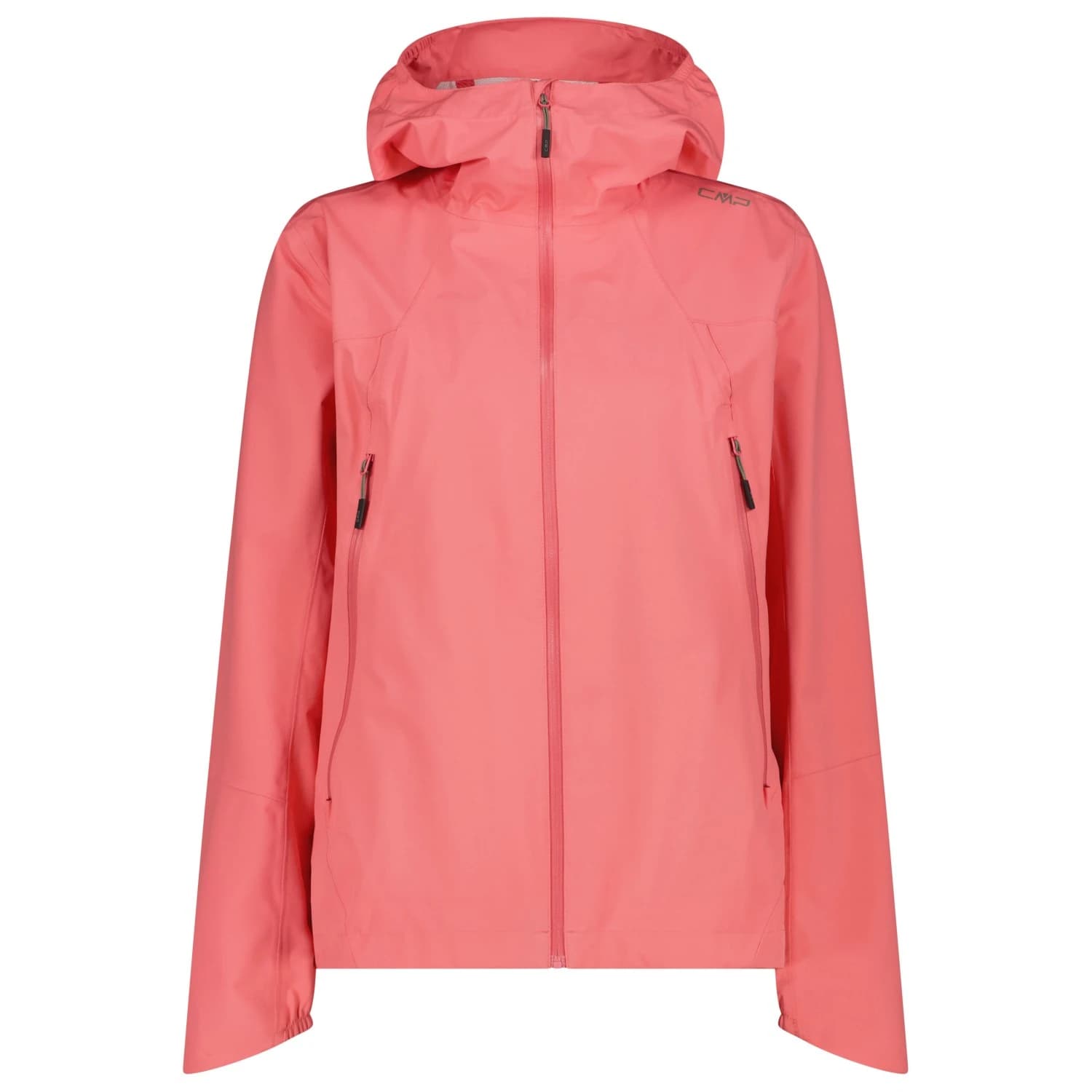 Дамско водоустойчиво яке CMP Women's 2 Layer Jacket Fix Hood Waterproof jacket - Coral