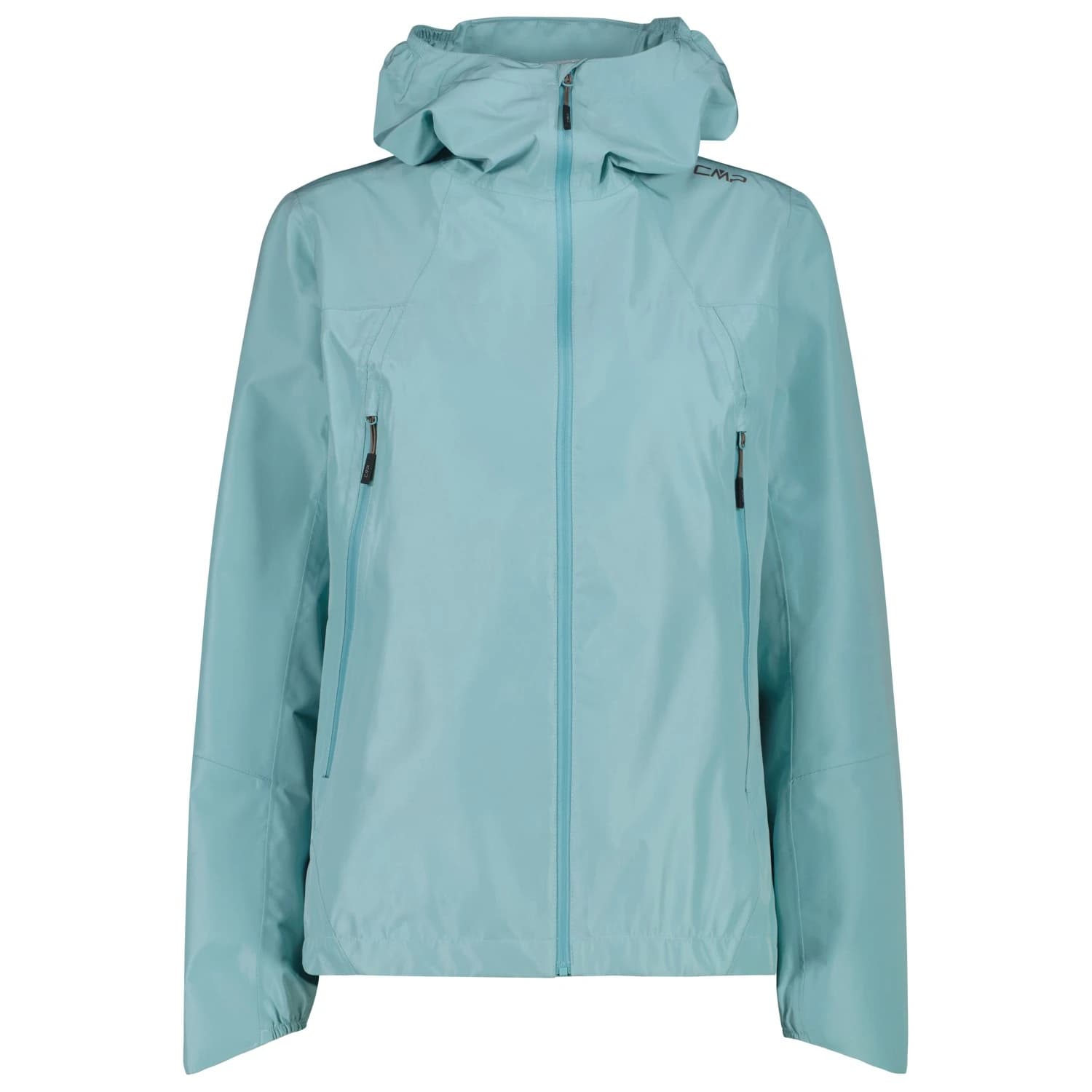 Дамско водоустойчиво яке CMP Women's 2 Layer Jacket Fix Hood Waterproof jacket - Lagoon