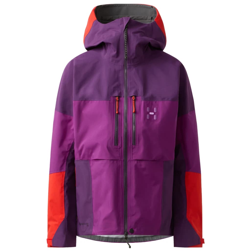 Дамско водоустойчиво яке Haglöfs Women's Spitz GTX Pro II Jacket Waterproof jacket - Grape Purple / Purple Night