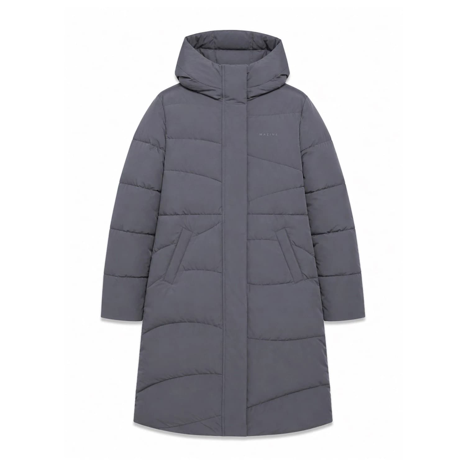 Палто Mazine Women's Waves Quilt Puffer Coat - Dark Grey