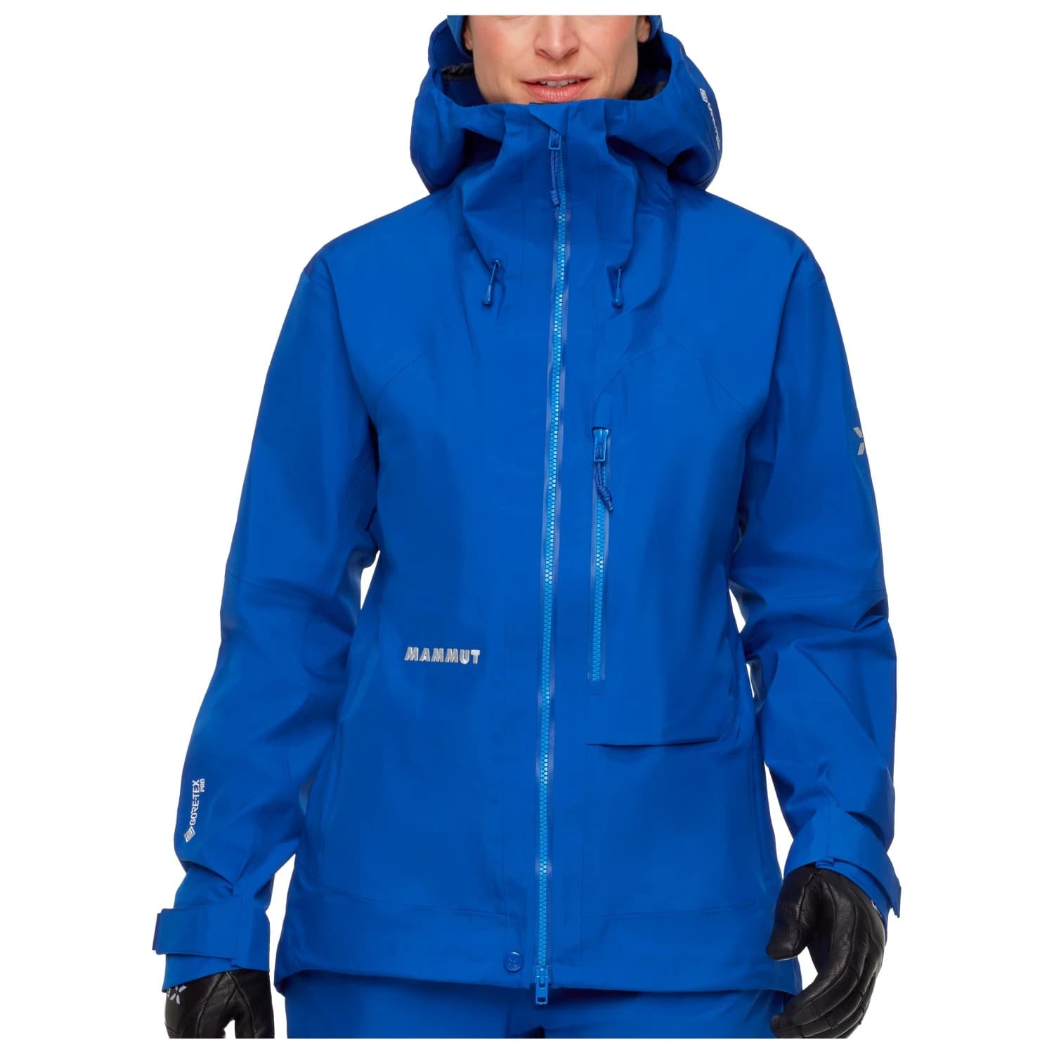 Дамско водоустойчиво яке Mammut Women's Eiger Nordwand Advanced HS Hooded Jacket Waterproof jacket - Eiger Blue