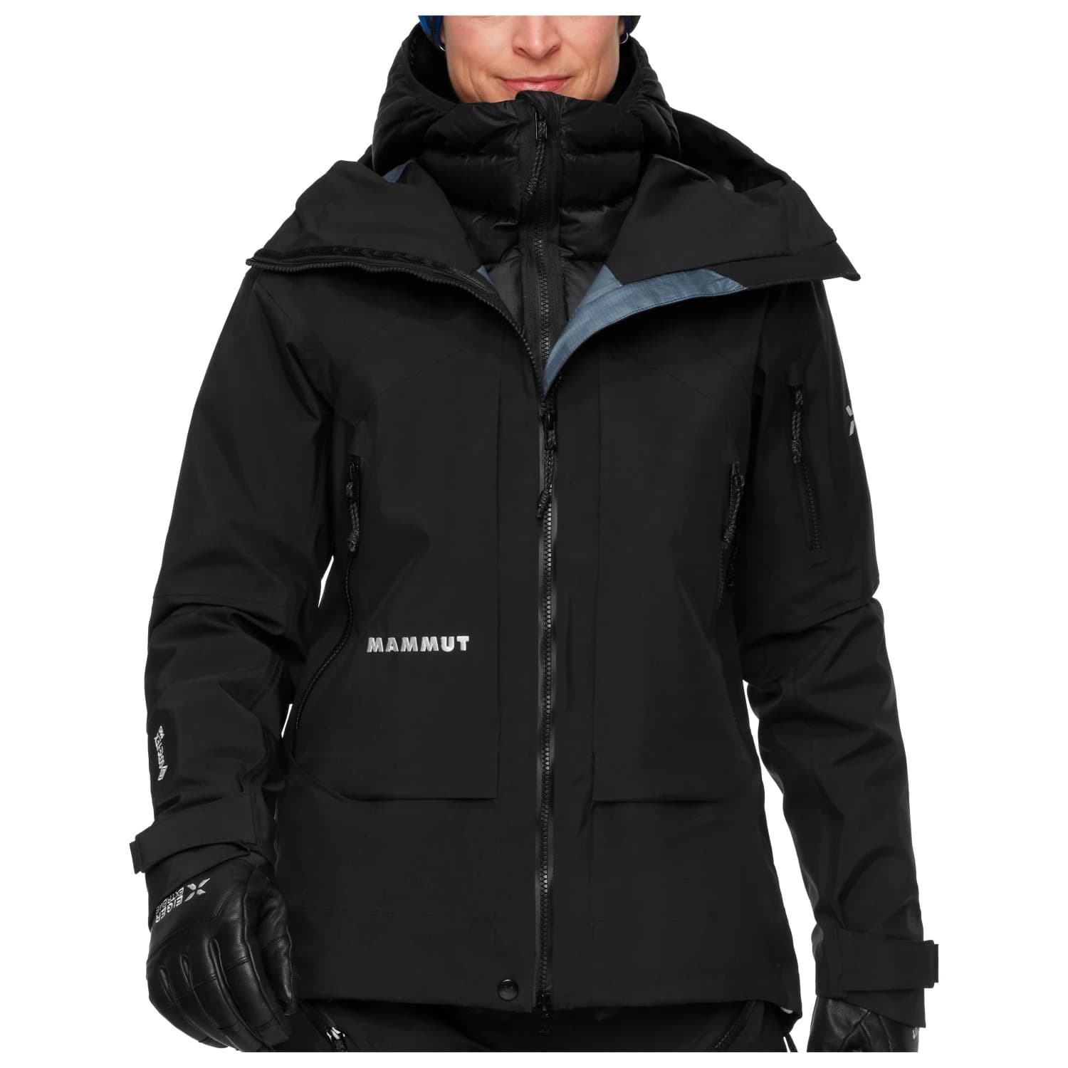 Дамско водоустойчиво яке Mammut Women's Eiger Nordwand Pro Hardshell Hooded Jacket Waterproof jacket - Black