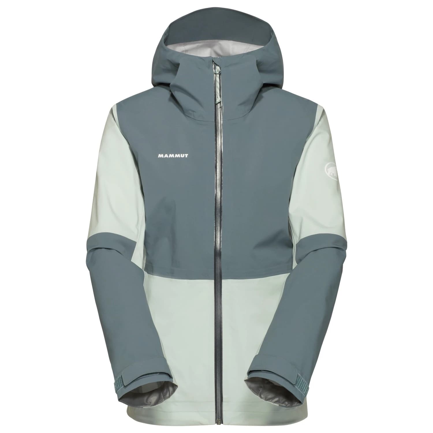 Дамско водоустойчиво яке Mammut Women's Linard Guide Hardshell Hooded Jacket Waterproof jacket - Silver Sage / Strata