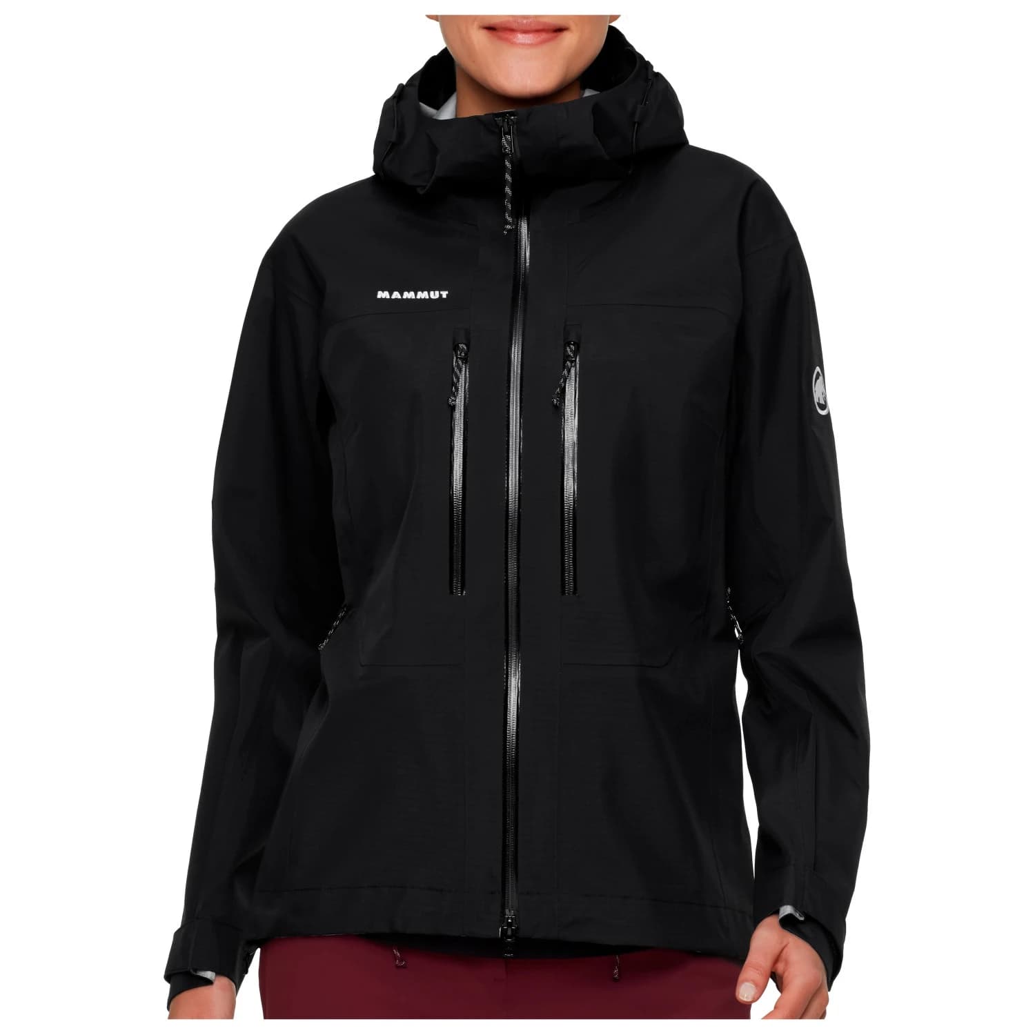 Дамско водоустойчиво яке Mammut Women's Taiss Hardshell Hooded Jacket Waterproof jacket - Black