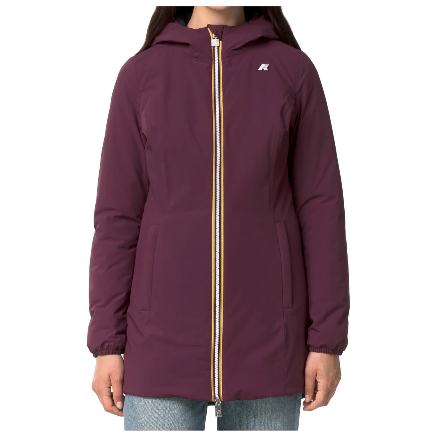 Дамско палто K-Way Women's Denise ST Warm Double Coat - Violet Mauve Wine