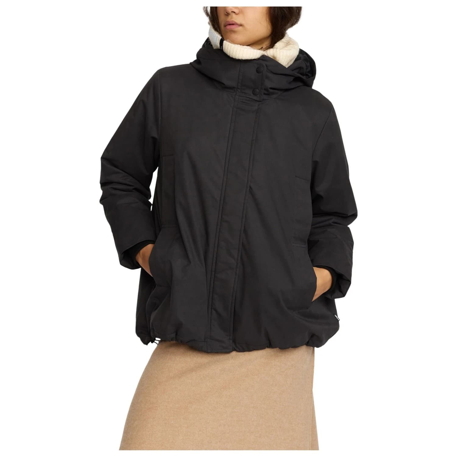 Дамско палто Selfhood Women's Hooded Jacket Coat - Black
