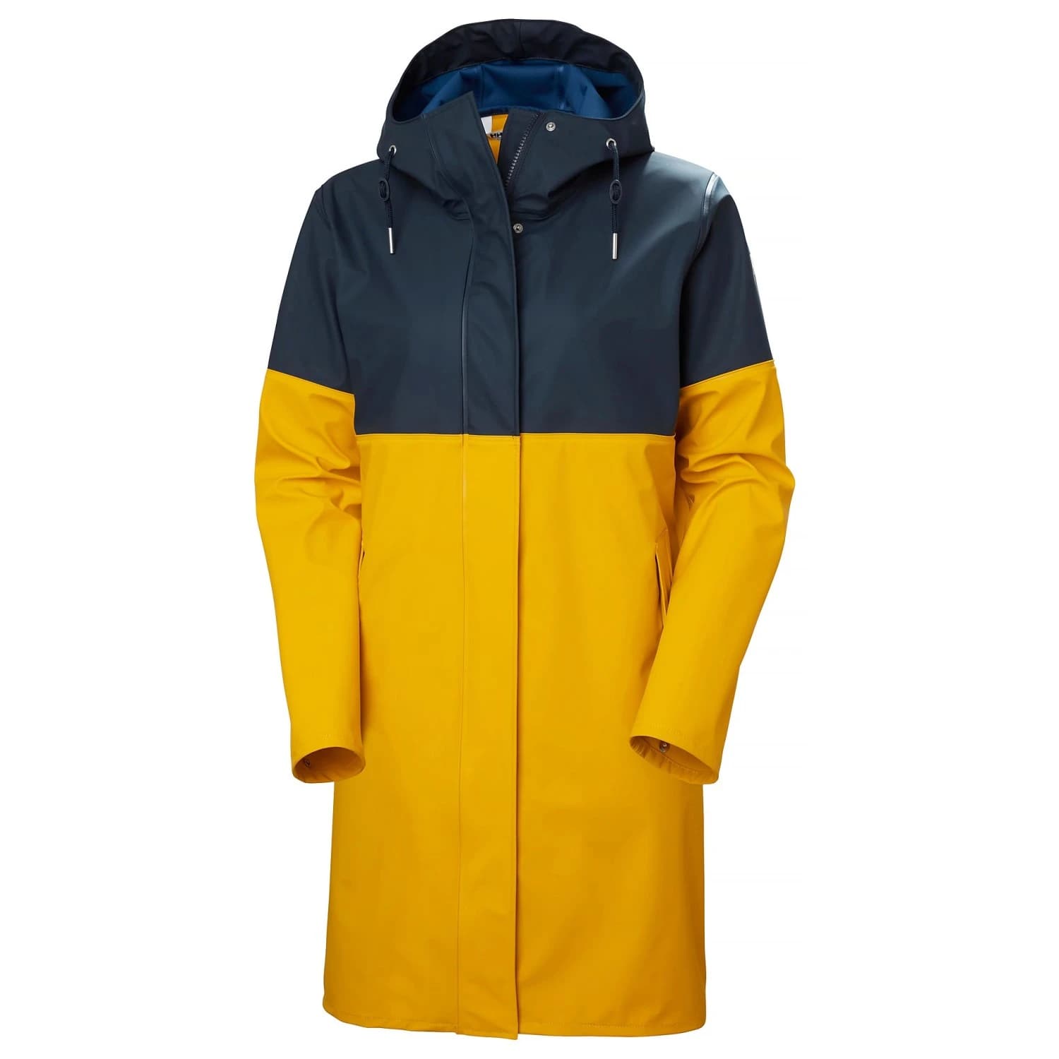 Дамско водоустойчиво яке Helly Hansen Women's Moss Block Pu Rain Coat Waterproof jacket - Essential Yellow