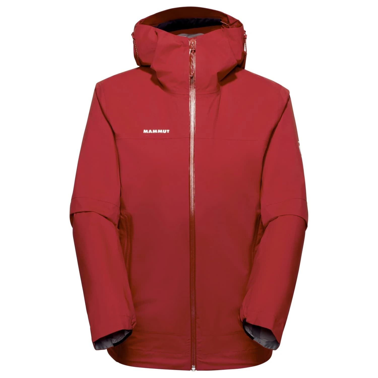 Дамско водоустойчиво яке Mammut Women's Ducan Hardshell Hooded Jacket Waterproof jacket - Dark Mammut Red