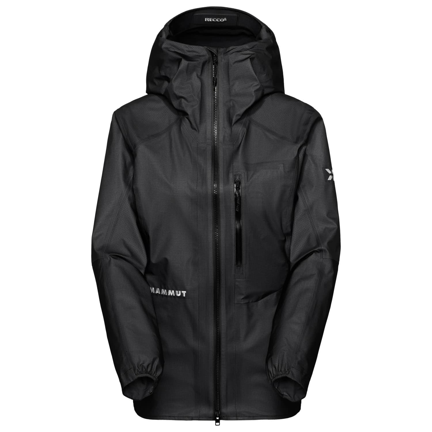 Дамско водоустойчиво яке Mammut Women's Eiger Nordwand Light HS Hooded Jacket Waterproof jacket - Black