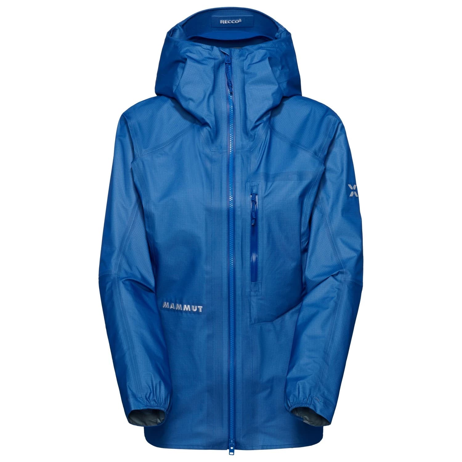 Дамско водоустойчиво яке Mammut Women's Eiger Nordwand Light HS Hooded Jacket Waterproof jacket - Eiger Blue