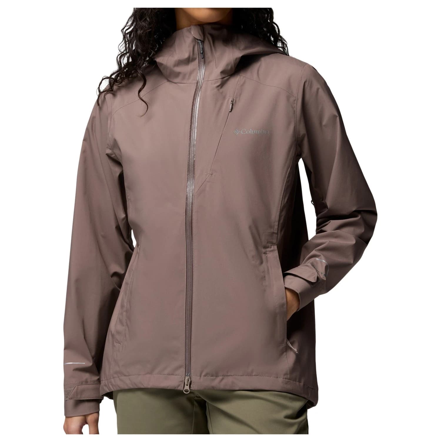 Дамско водоустойчиво яке Columbia Women's Trailborne 2.5L Shell Waterproof jacket - Iron