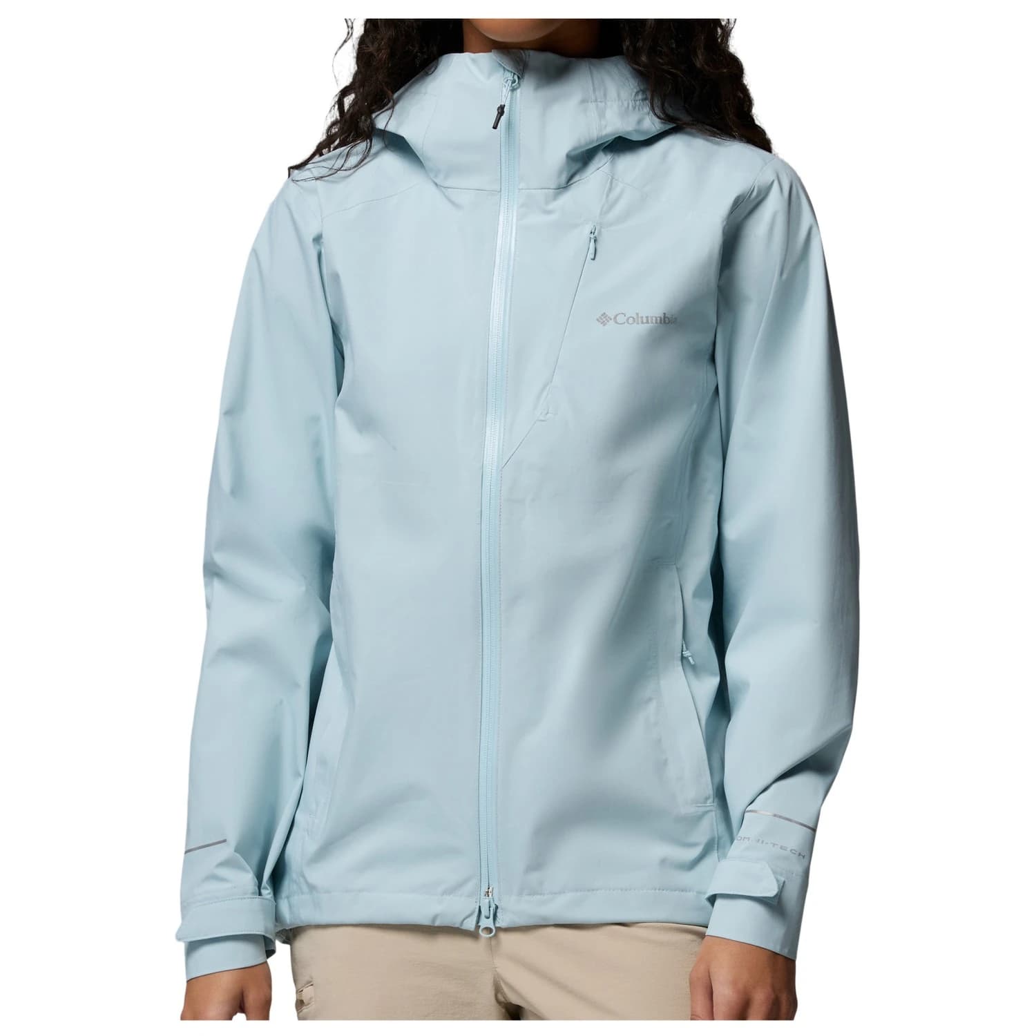 Дамско водоустойчиво яке Columbia Women's Trailborne 2.5L Shell Waterproof jacket - Marine Light