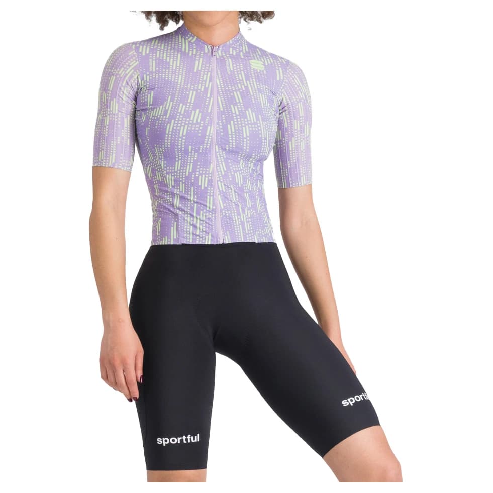 Дамски скин за колоездене Sportful Women's G-Suit Cycling skinsuit - Black / Mistic Violet