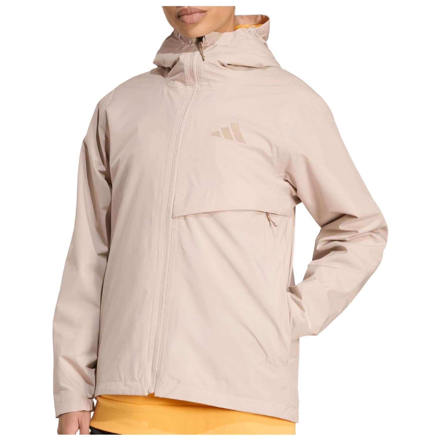 Дамско водоустойчиво яке adidas Terrex Women's MT 2L Rain Jacket Waterproof jacket - Wonder Taupe