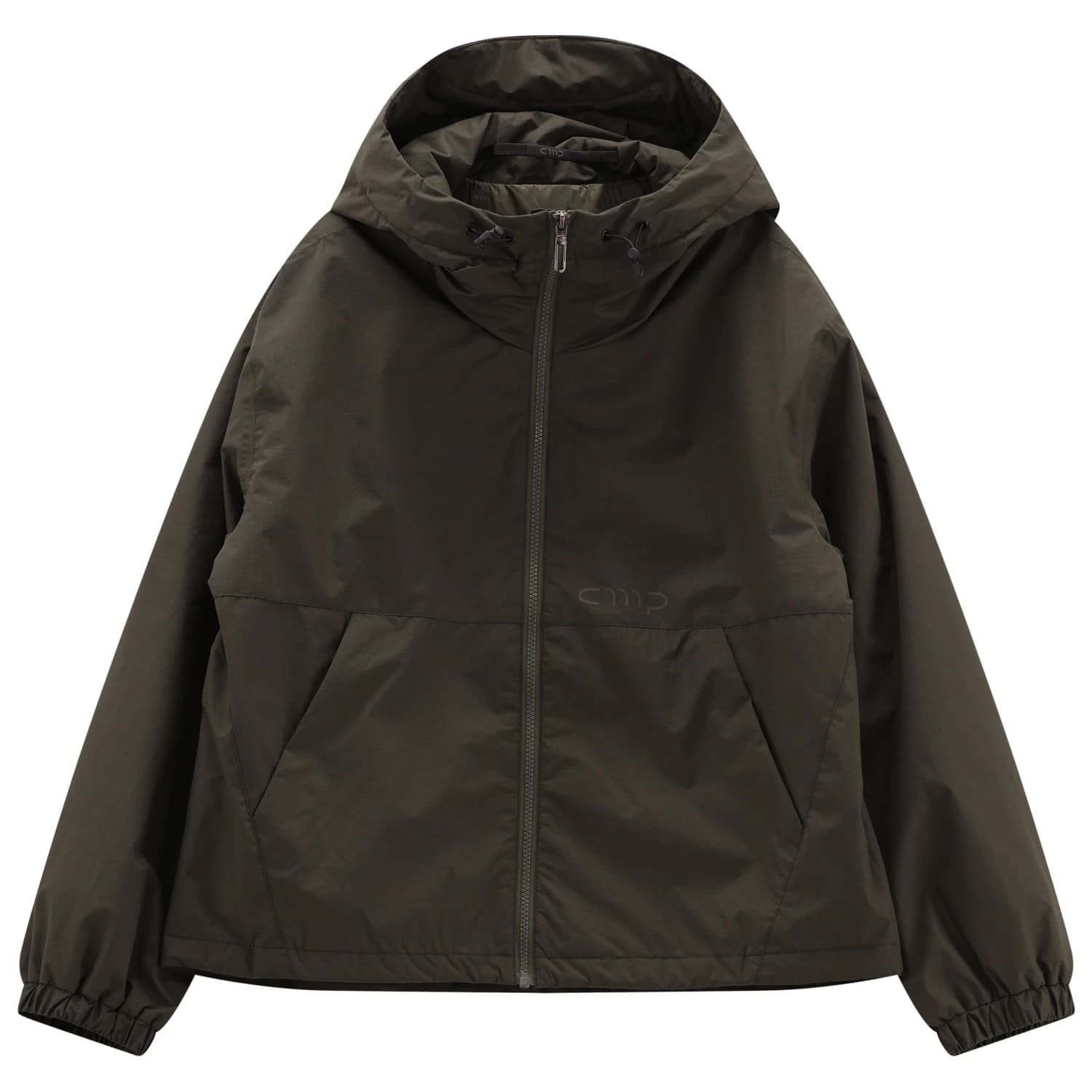 Дамско водоустойчиво яке CMP Women's Jacket with Fix Hood Waterproof jacket - Olive