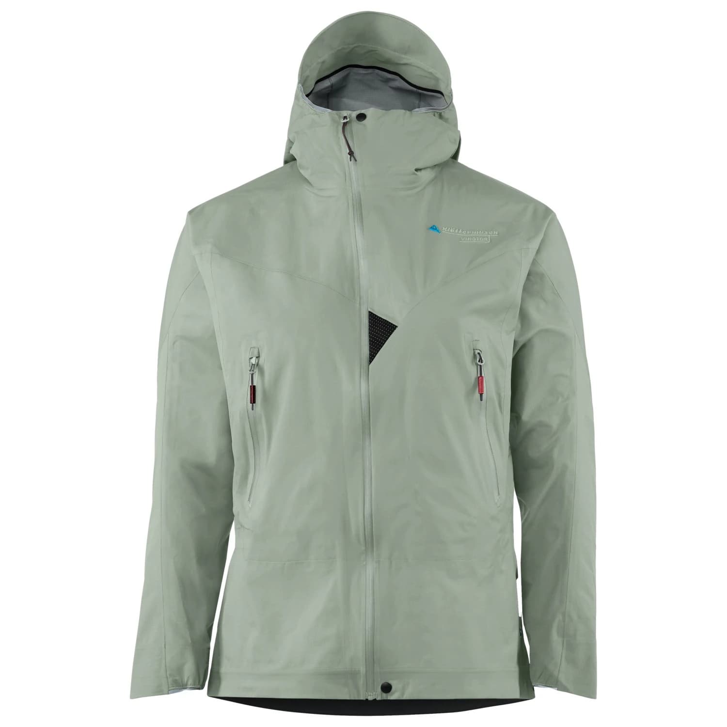 Дамско водоустойчиво яке Klättermusen Women's Vingtor Hood Jacket Waterproof jacket - Faded Green