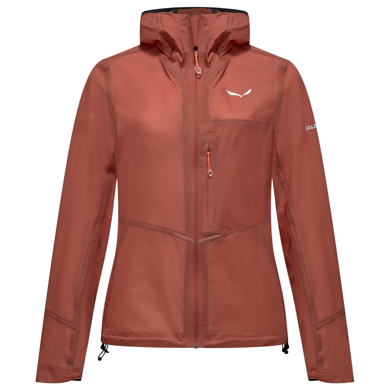 Дамско водоустойчиво яке Salewa Women's Pedroc 2 PTX 2.5 Light Jacket Waterproof jacket - Etruscan Red