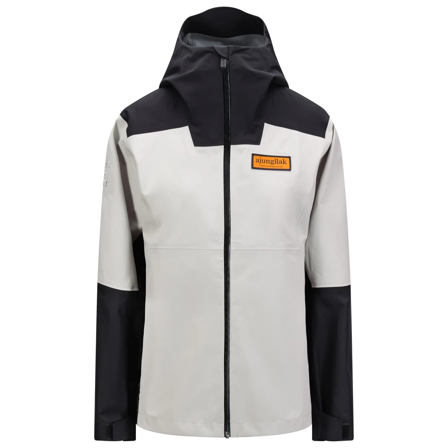 Дамско водоустойчиво яке Ajungilak Women's Tysfjord Hooded GTX Jacket Waterproof jacket - Fjord Stone / Black