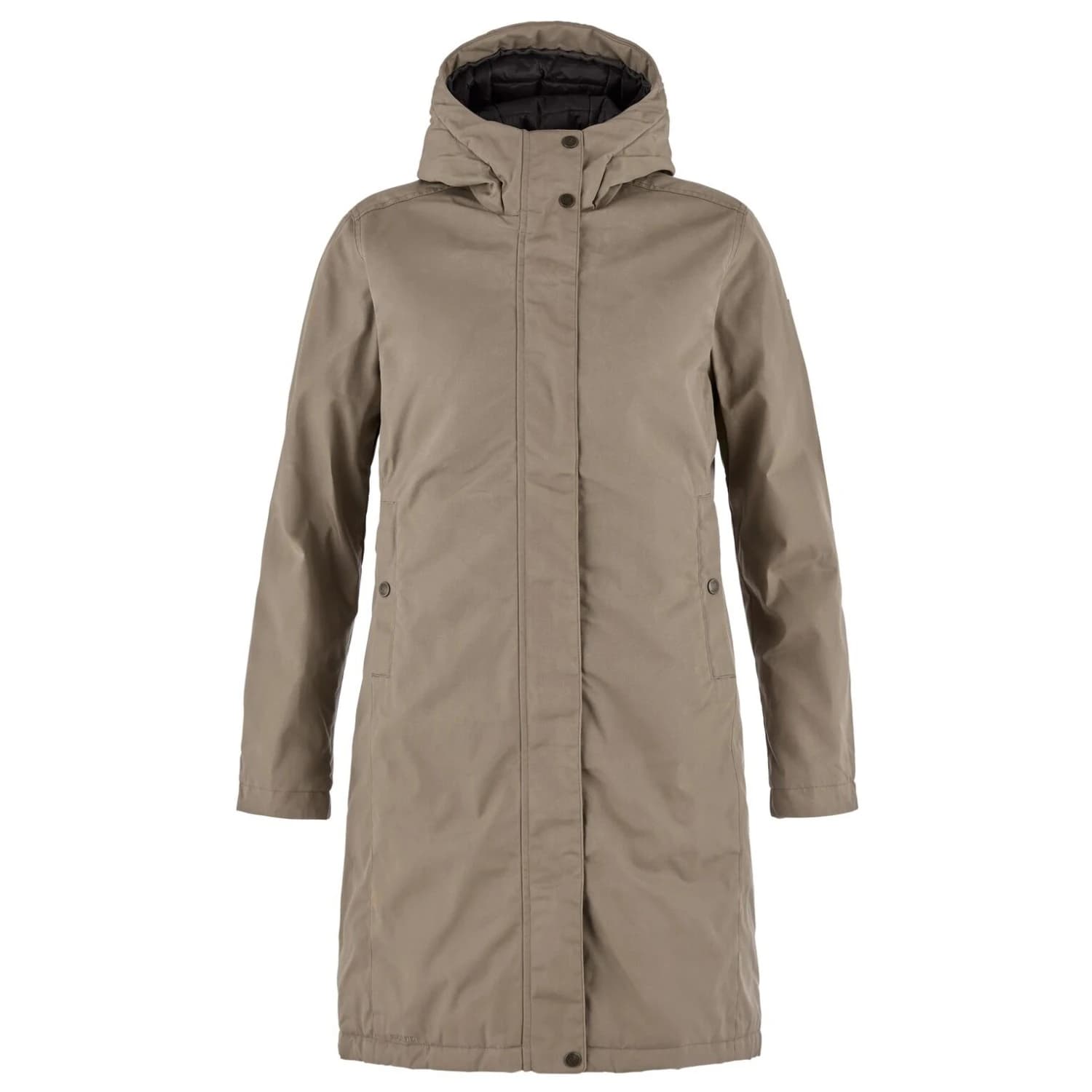 Дамско палто Fjällräven Women's Kiruna Hydratic Padded Parka Coat - Suede Brown