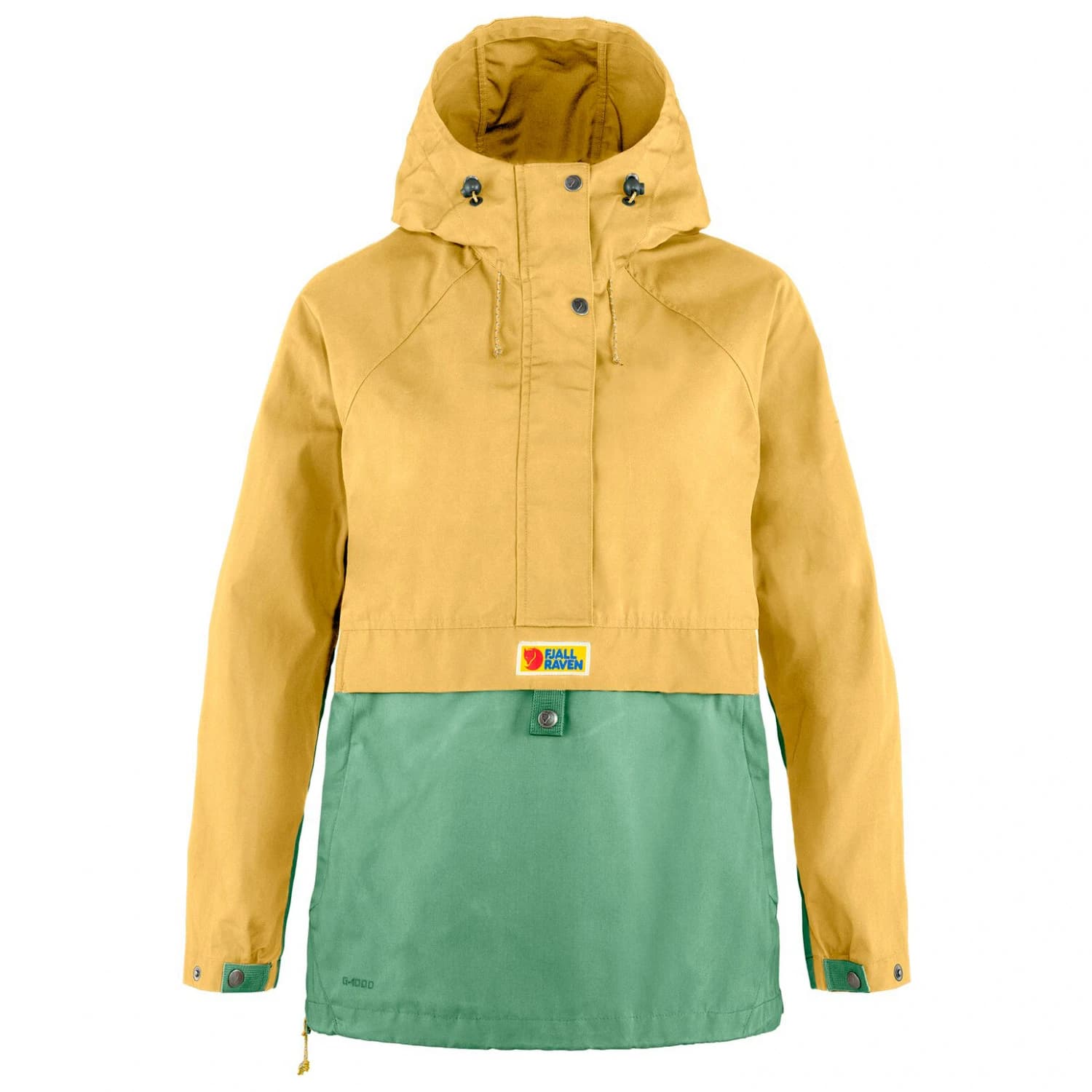 Дамско ежедневно яке Fjällräven Women's Vardag Anorak Casual jacket - Mais Yellow / Aloe Green