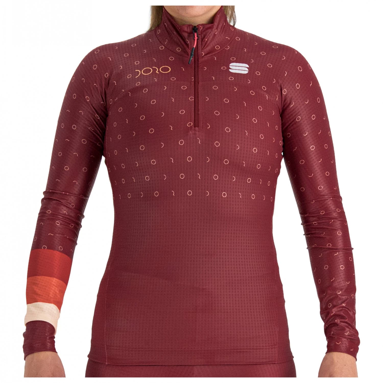 Дамско яке за ски бягане Sportful Women's Doro Apex Jersey Cross-country ski jacket - Red Rumba