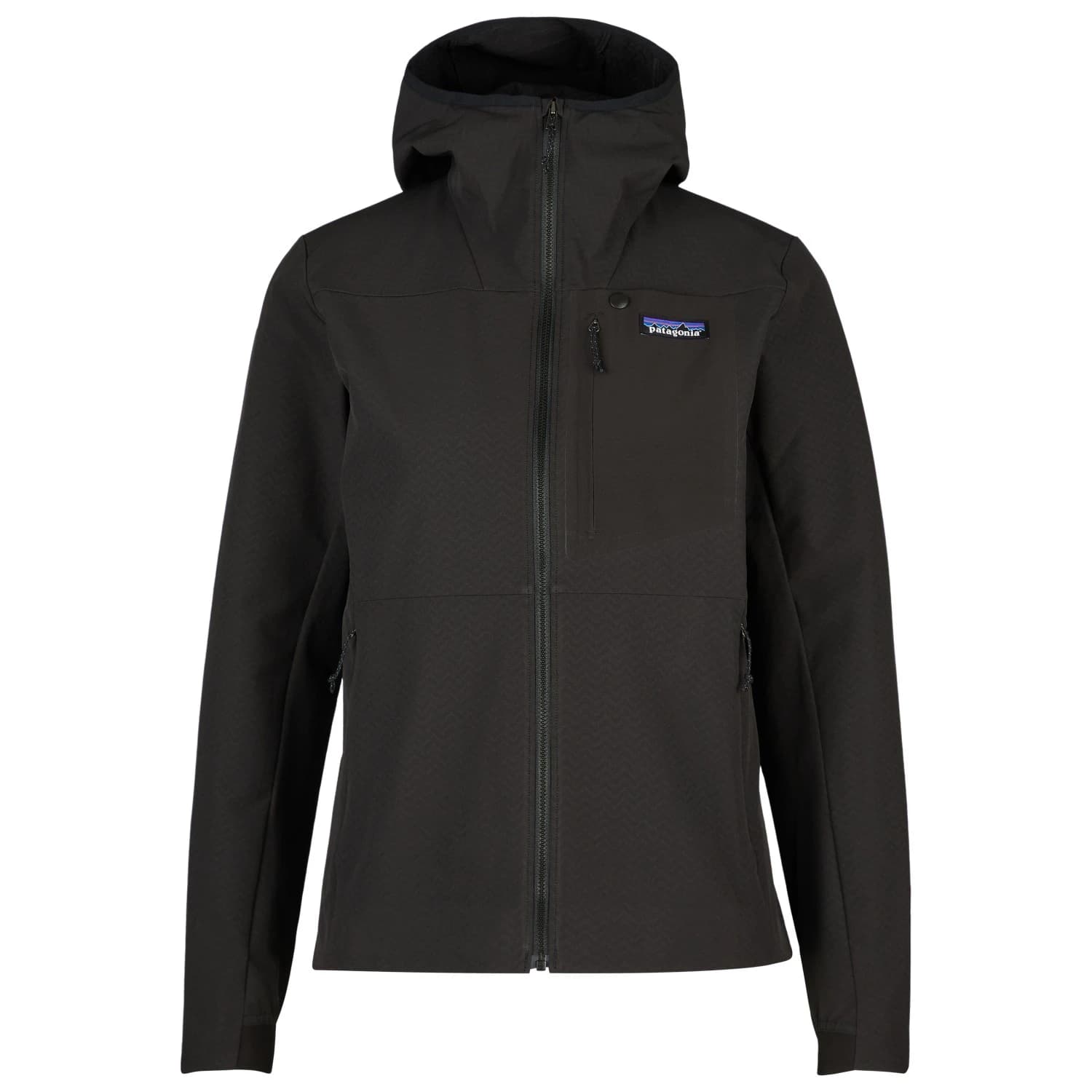 Дамско софтшел яке Patagonia Women's R1 CrossStrata Hoody Softshell jacket - Black
