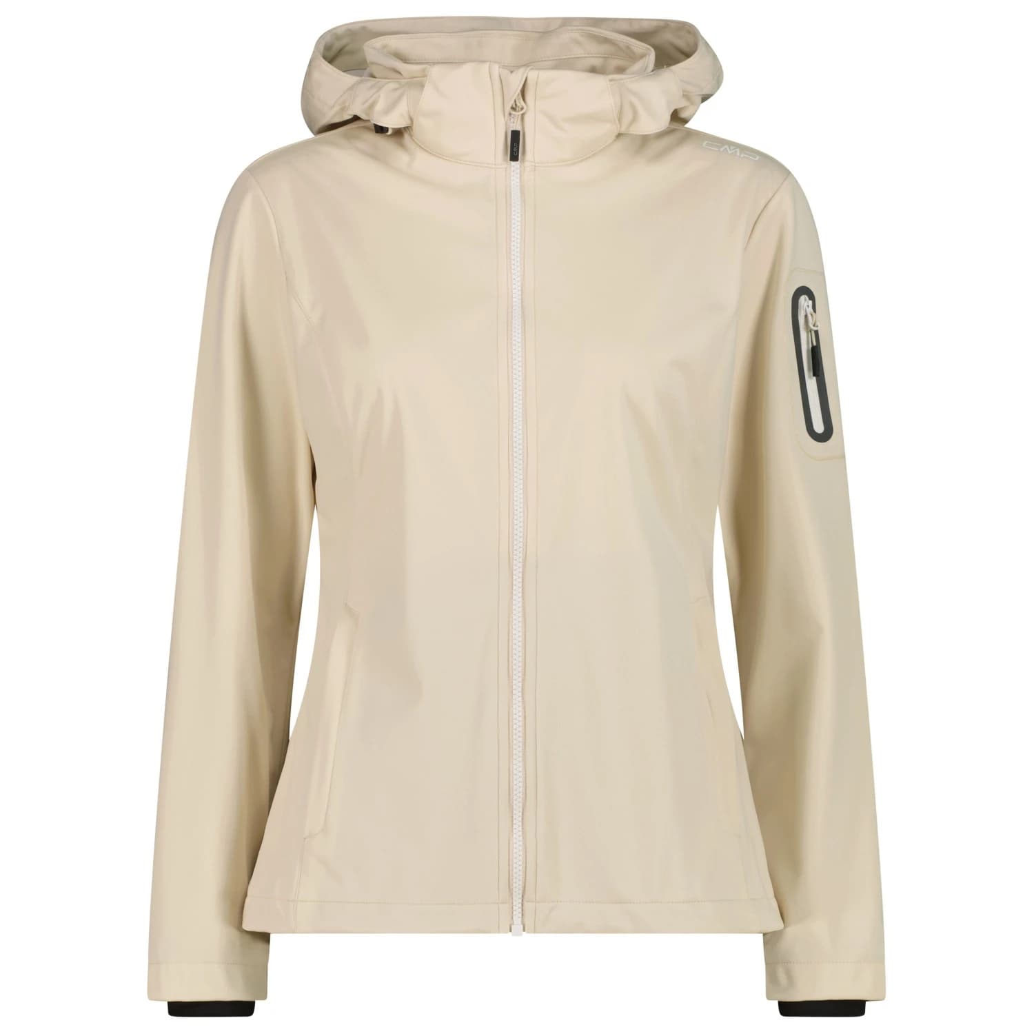Дамско софтшел яке CMP Women's Light Softshell Jacket Zip Hood Softshell jacket - Cream