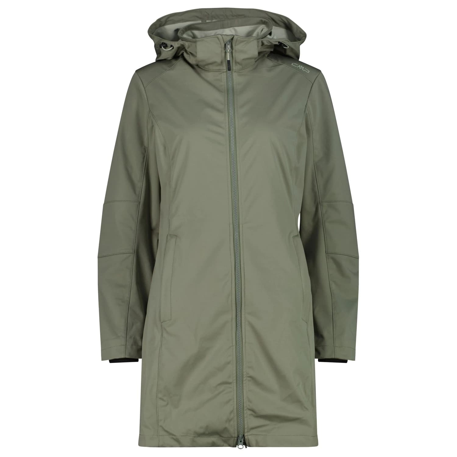 Дамско софтшел яке CMP Women's Parka Zip Hood Softshell jacket - Avocado