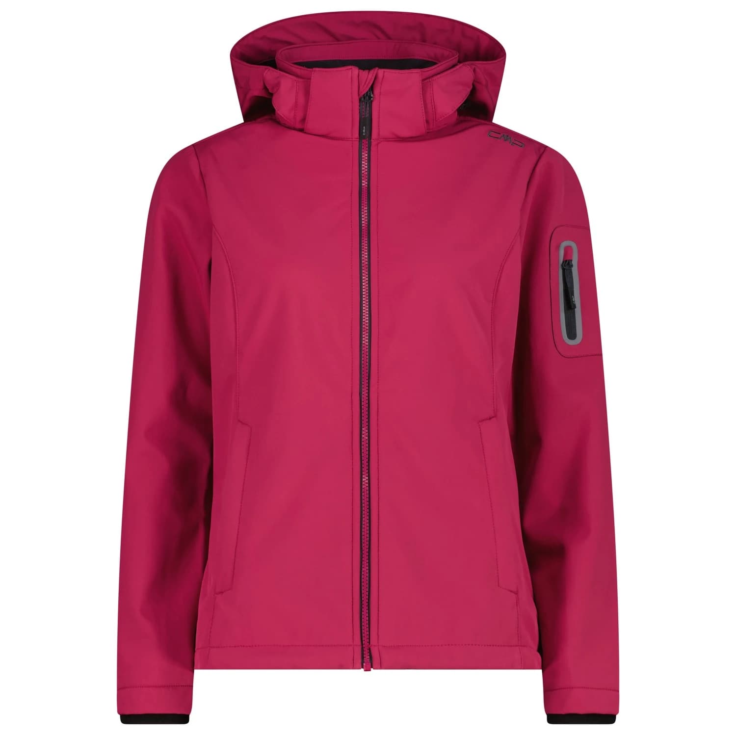 Дамско софтшел яке CMP Women's Softshell Jacket Zip Hood Softshell jacket - Amaranto