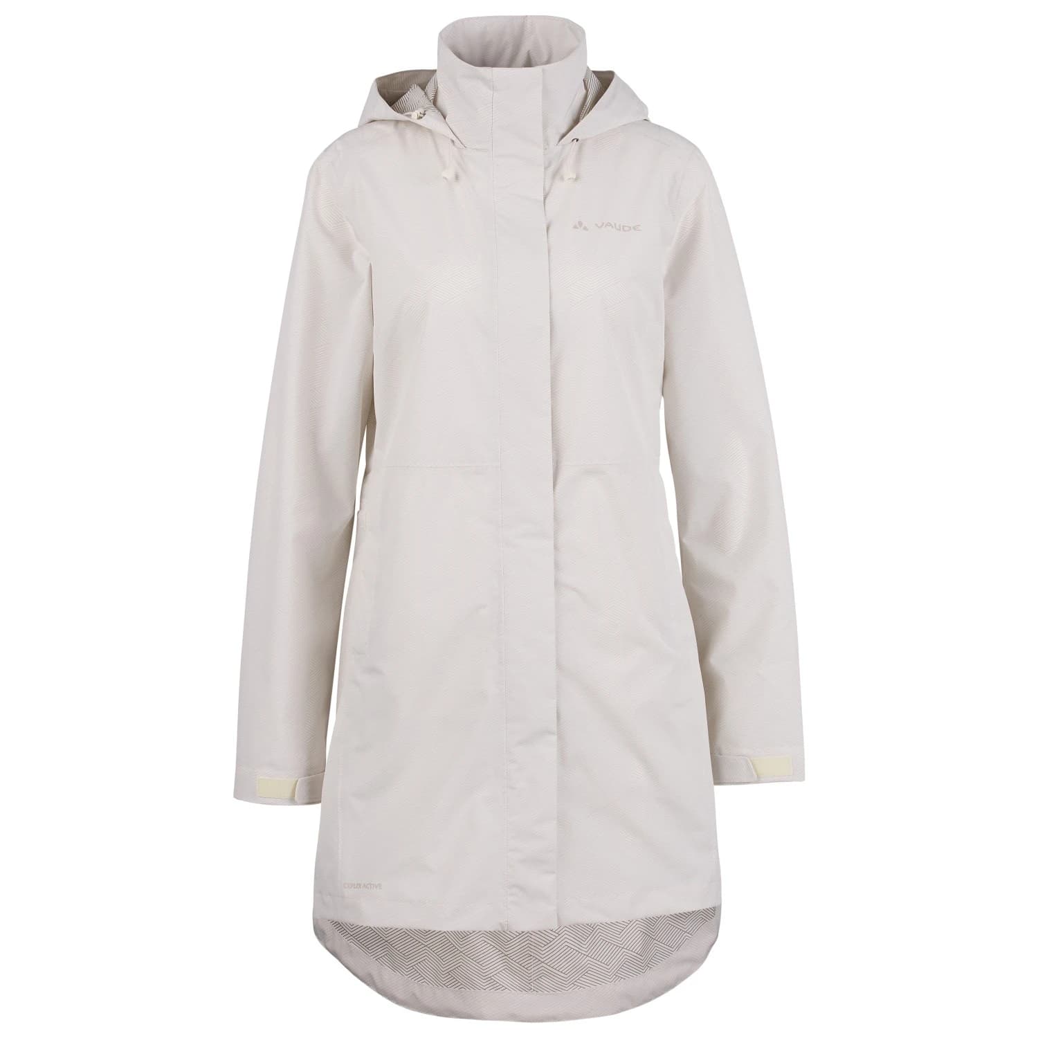 Дамско палто Vaude Women's Itri 2,5 Layer Coat Raincoat - Ecru
