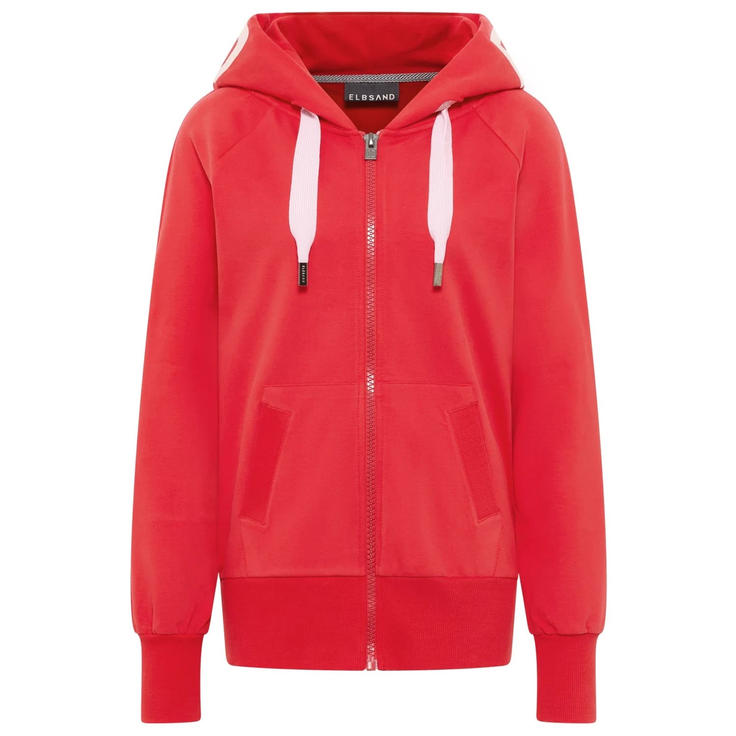 Дамски суичър ELBSAND Women's Kelda Hood-Jacket Training jacket - Barberry