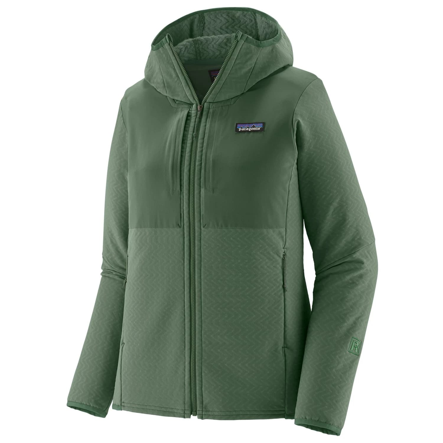 Дамско софтшел яке Patagonia Women's R2 Crossstrata Hoody Softshell jacket - Canopy Green