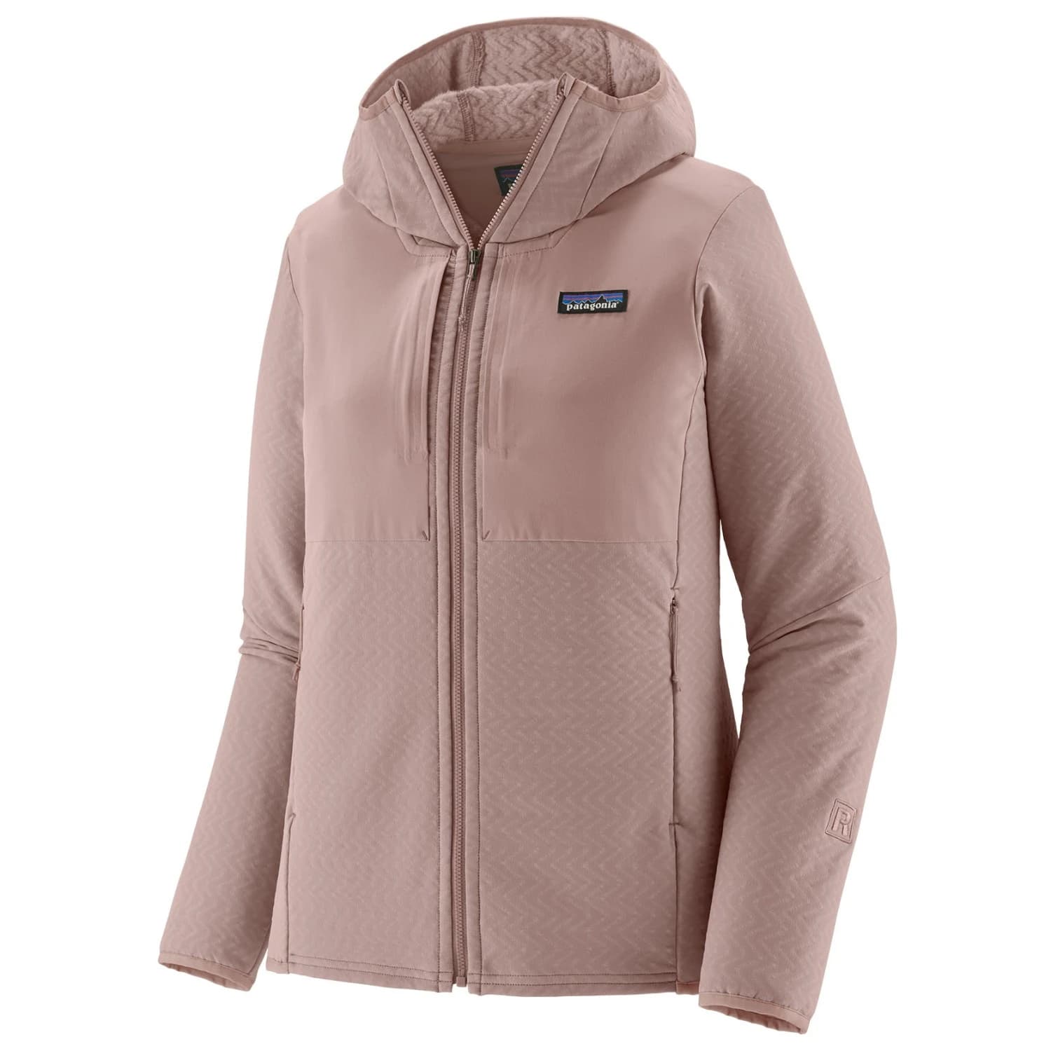 Дамско софтшел яке Patagonia Women's R2 Crossstrata Hoody Softshell jacket - Stingray Mauve