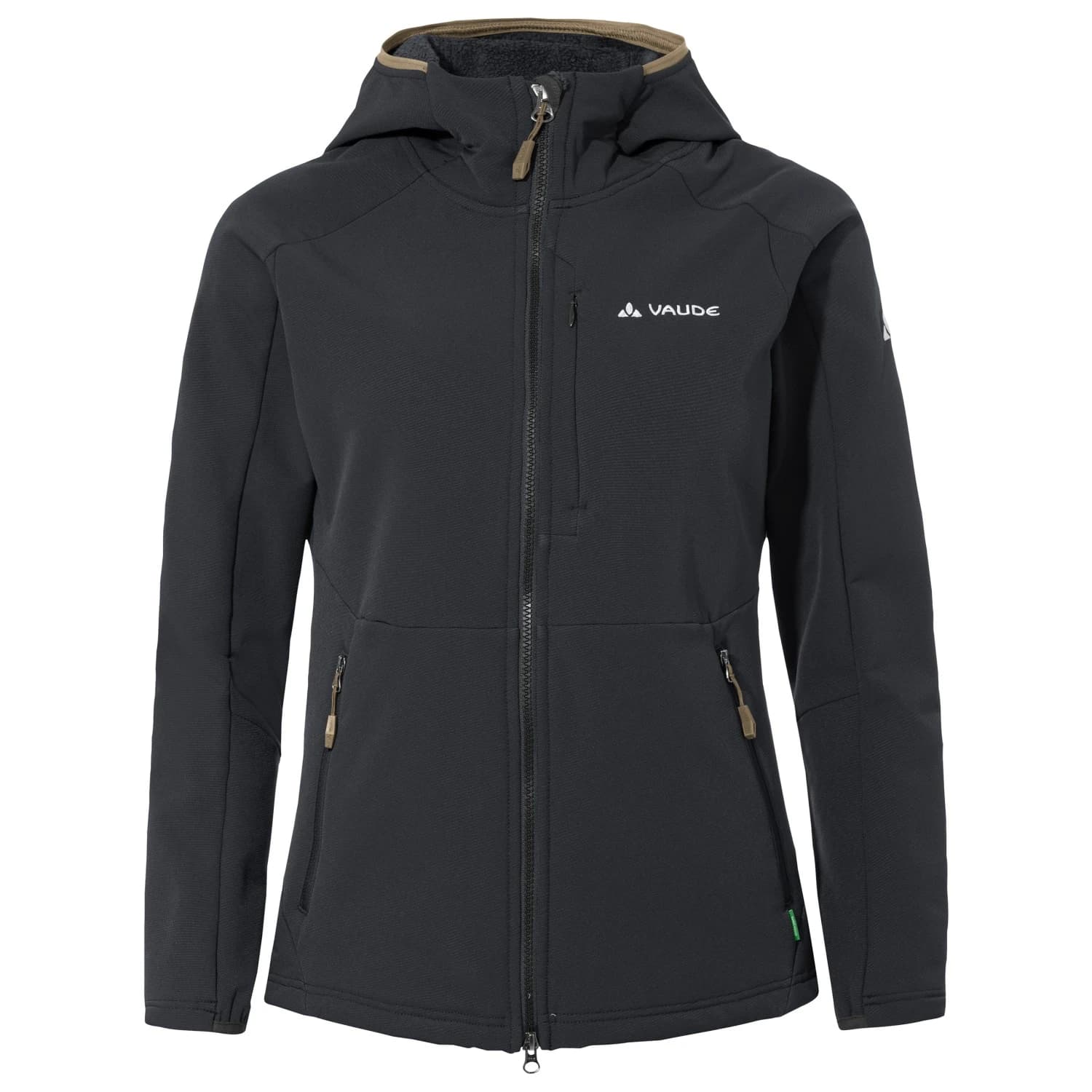 Дамско софтшел яке Vaude Women's Elope Stormfleece Hoody Softshell jacket - Phantom Black