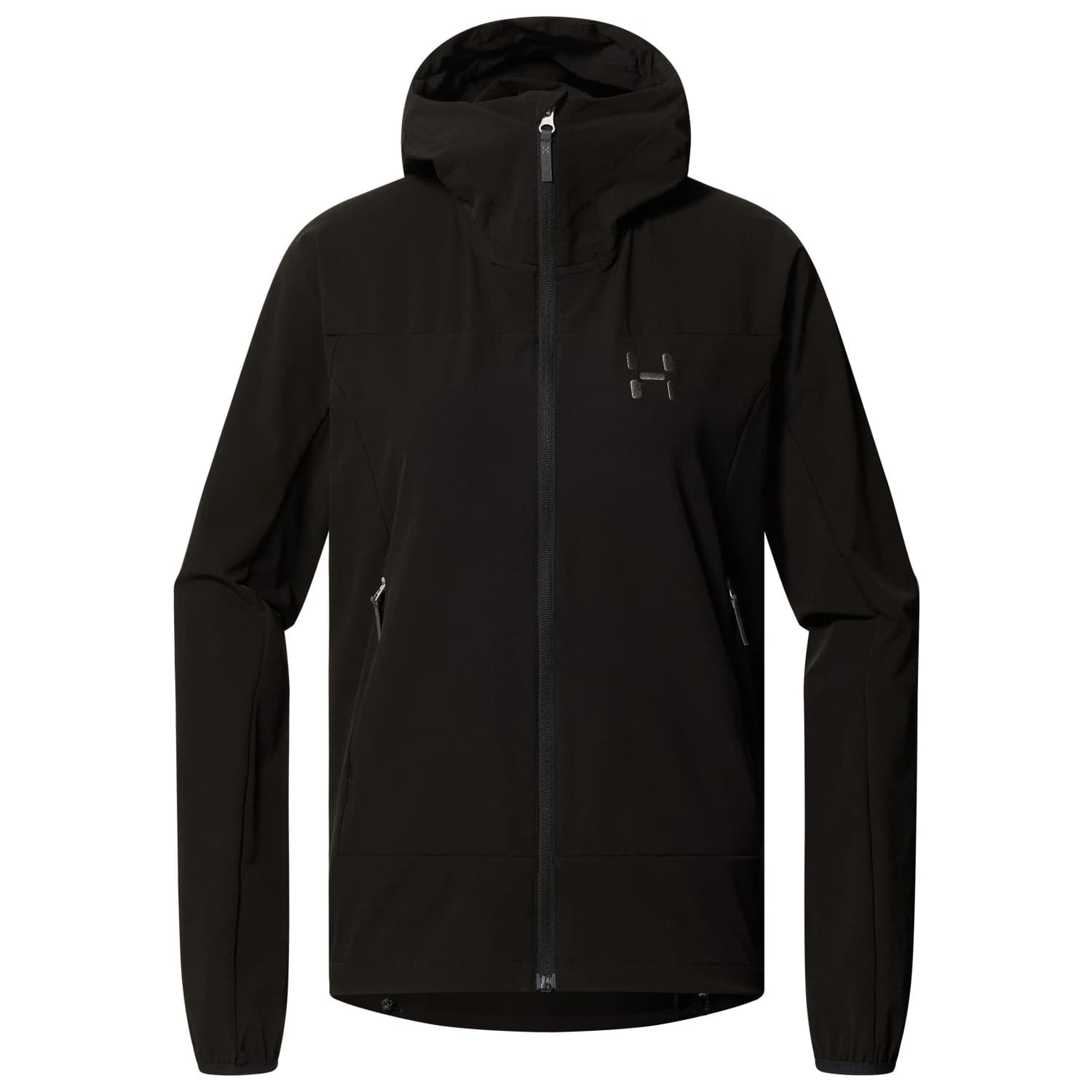 Дамско софтшел яке Haglöfs Women's Rosson Softshell Hood Softshell jacket - True Black