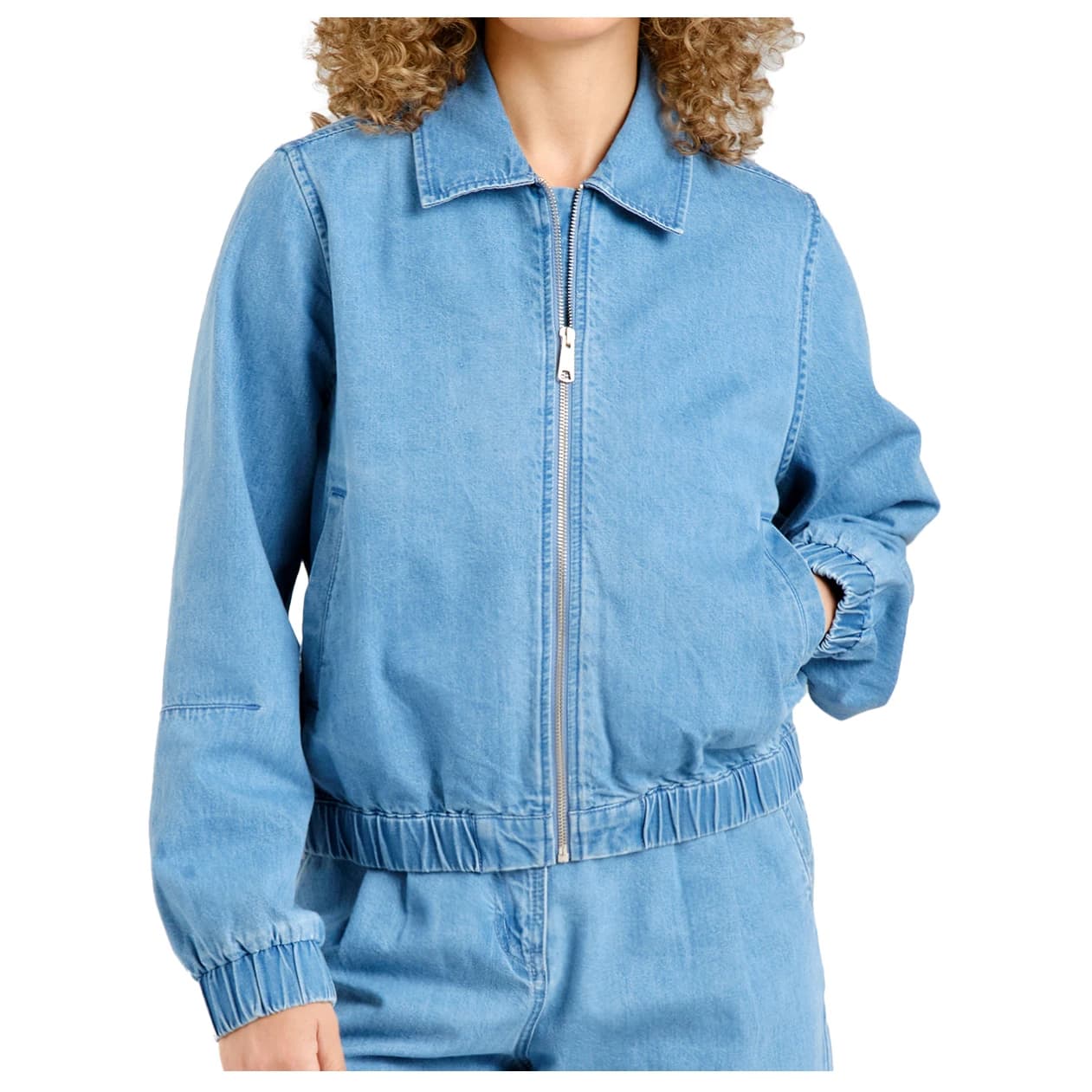 Дамско ежедневно яке DEDICATED Women's Jacket Sunna Denim Casual jacket - Light Blue