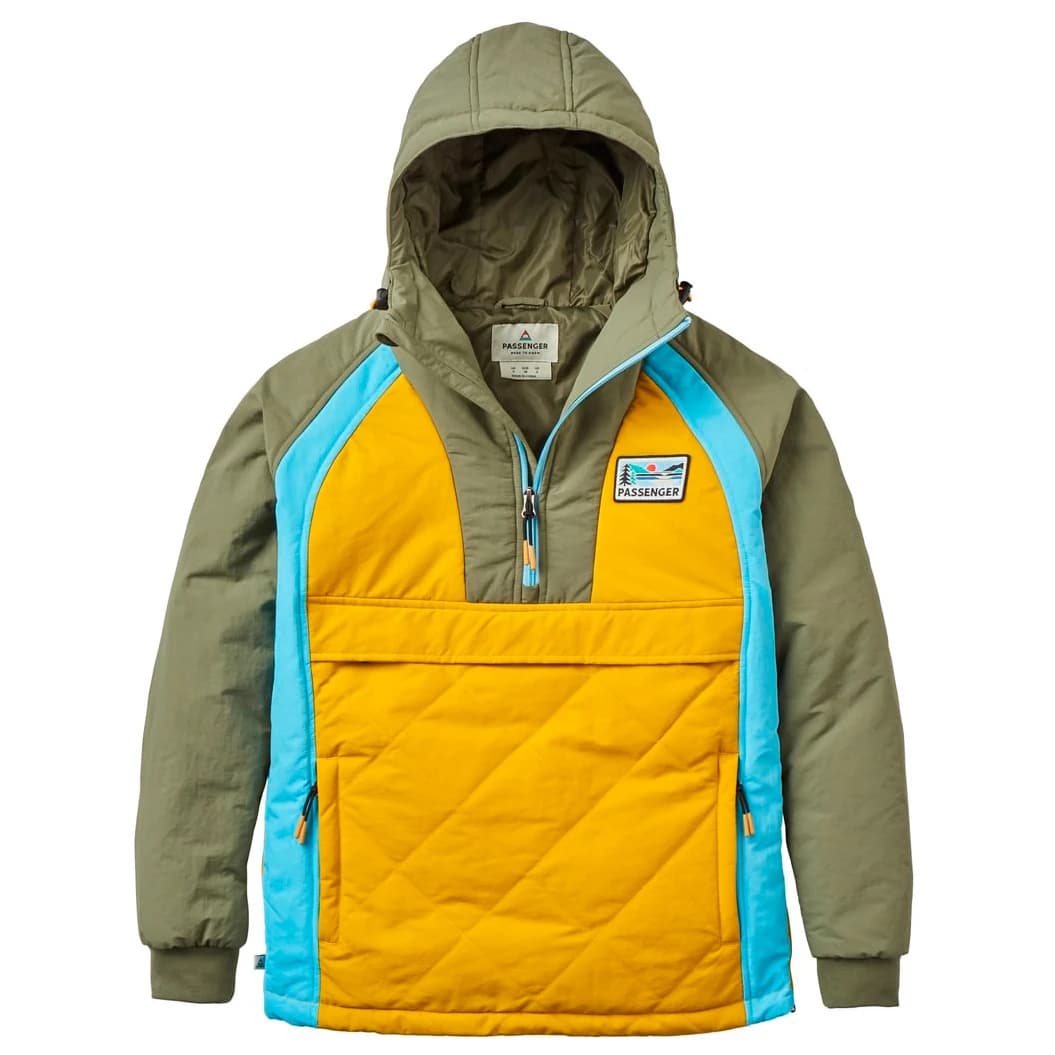 Дамско ежедневно яке Passenger Women's Alba 1/2 Zip Jacket Casual jacket - Dusty Olive / Heritage Yellow