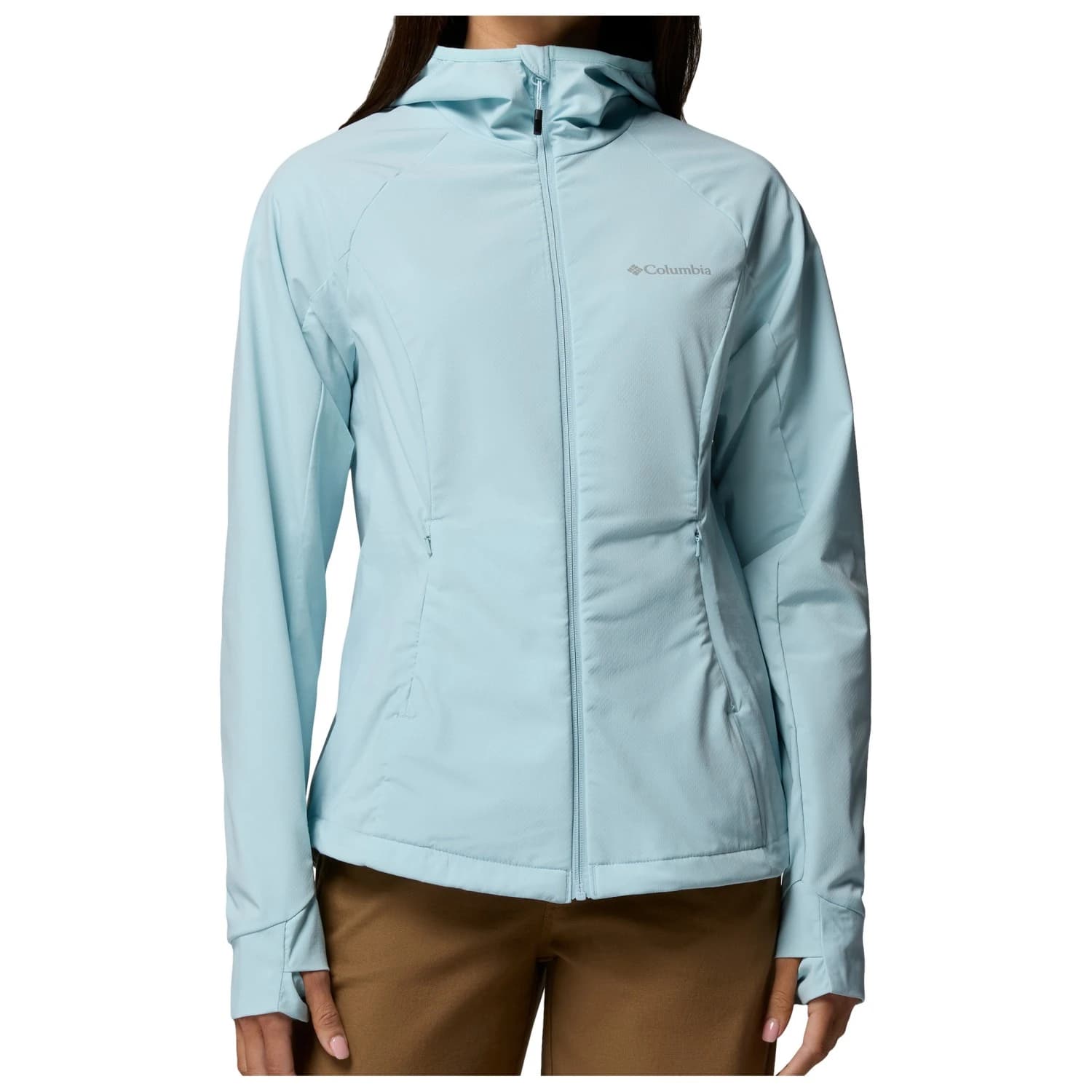 Дамско софтшел яке Columbia Women's Sweet As III Hooded Softshell Softshell jacket - Marine Light