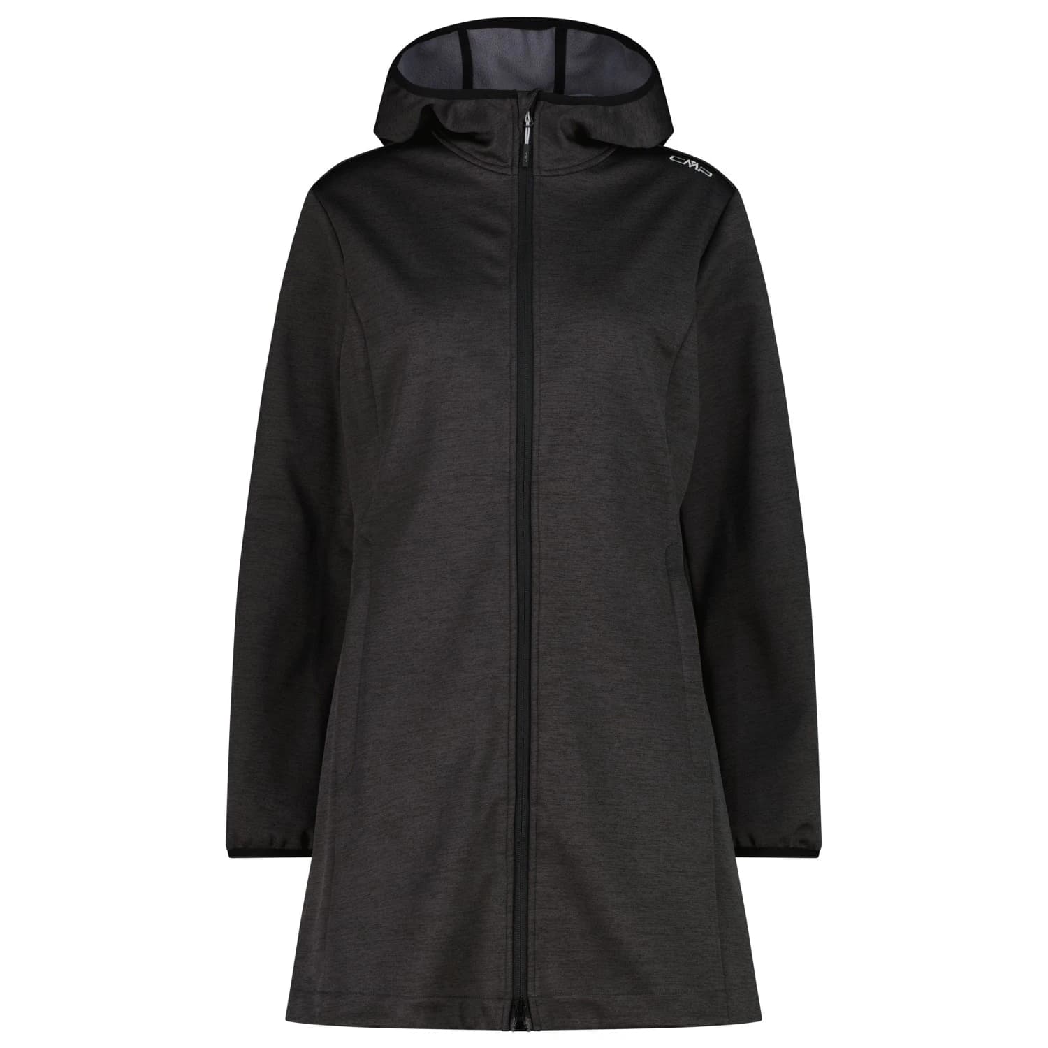 Дамско софтшел яке Cmp Women's Woman Parka Fix Hood Softshell jacket - Nero Melange