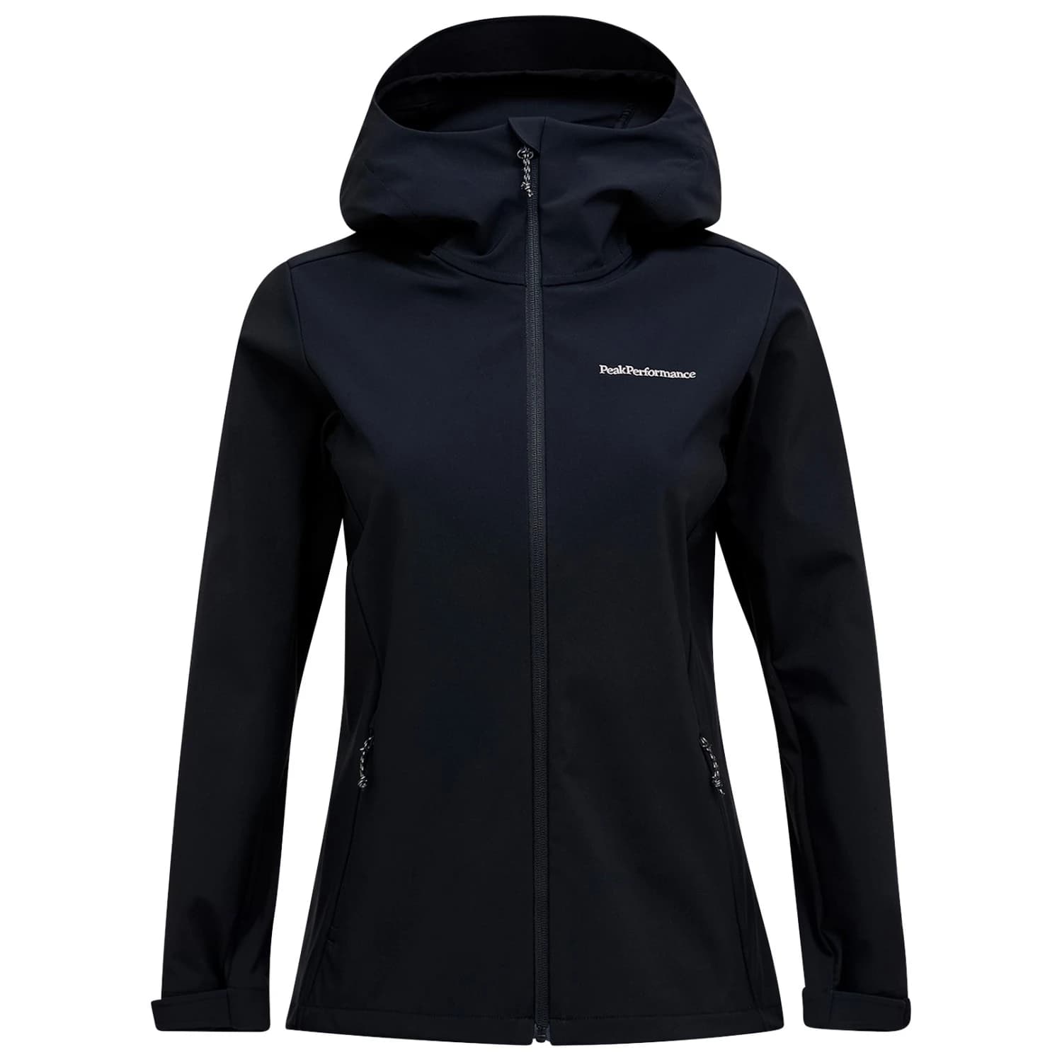 Дамско софтшел яке Peak Performance Women's Explore Hood Jacket Softshell jacket - Black
