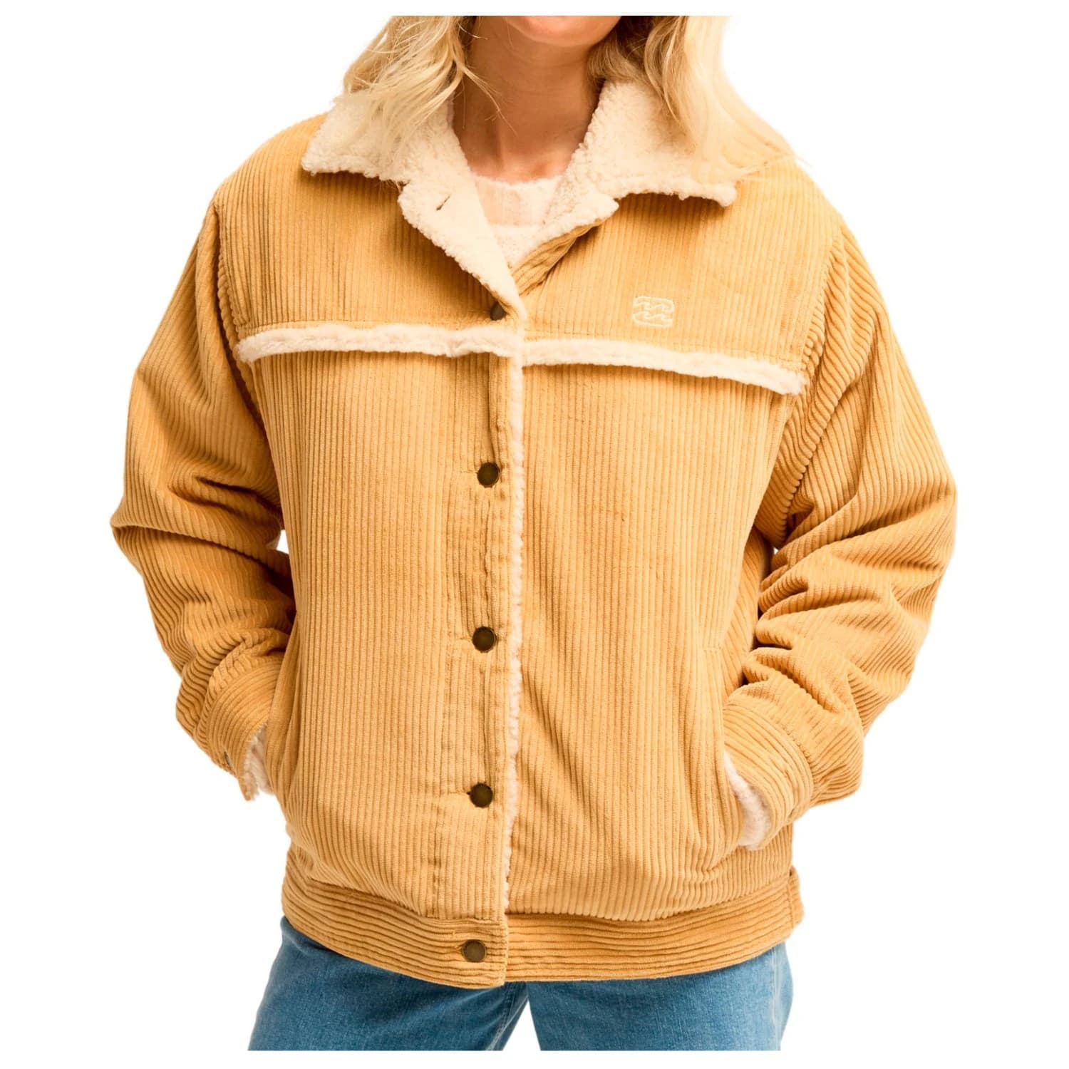 Дамско ежедневно яке Billabong Women's Cord In Love Casual jacket - Curry