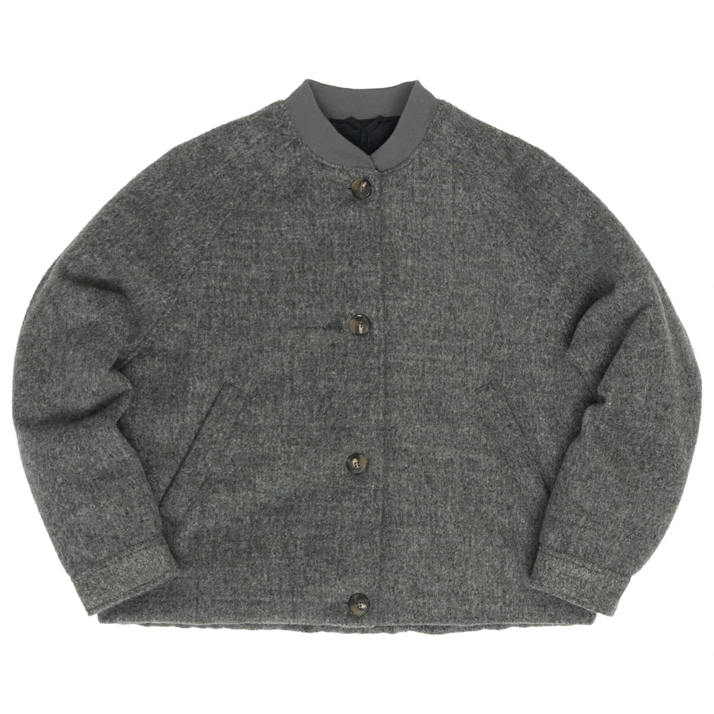 Дамско ежедневно яке Mazine Women's Vegan Wool Bomber Casual jacket - Anthracite Melange
