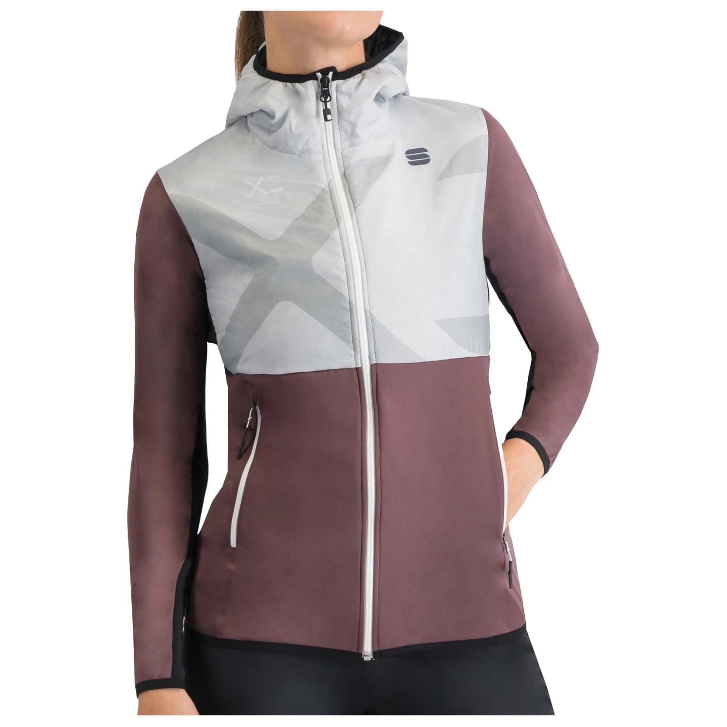 Дамско яке за ски бягане Sportful Women's Rythmo Jacket Cross-country ski jacket - Huckleberry / Blue Ice