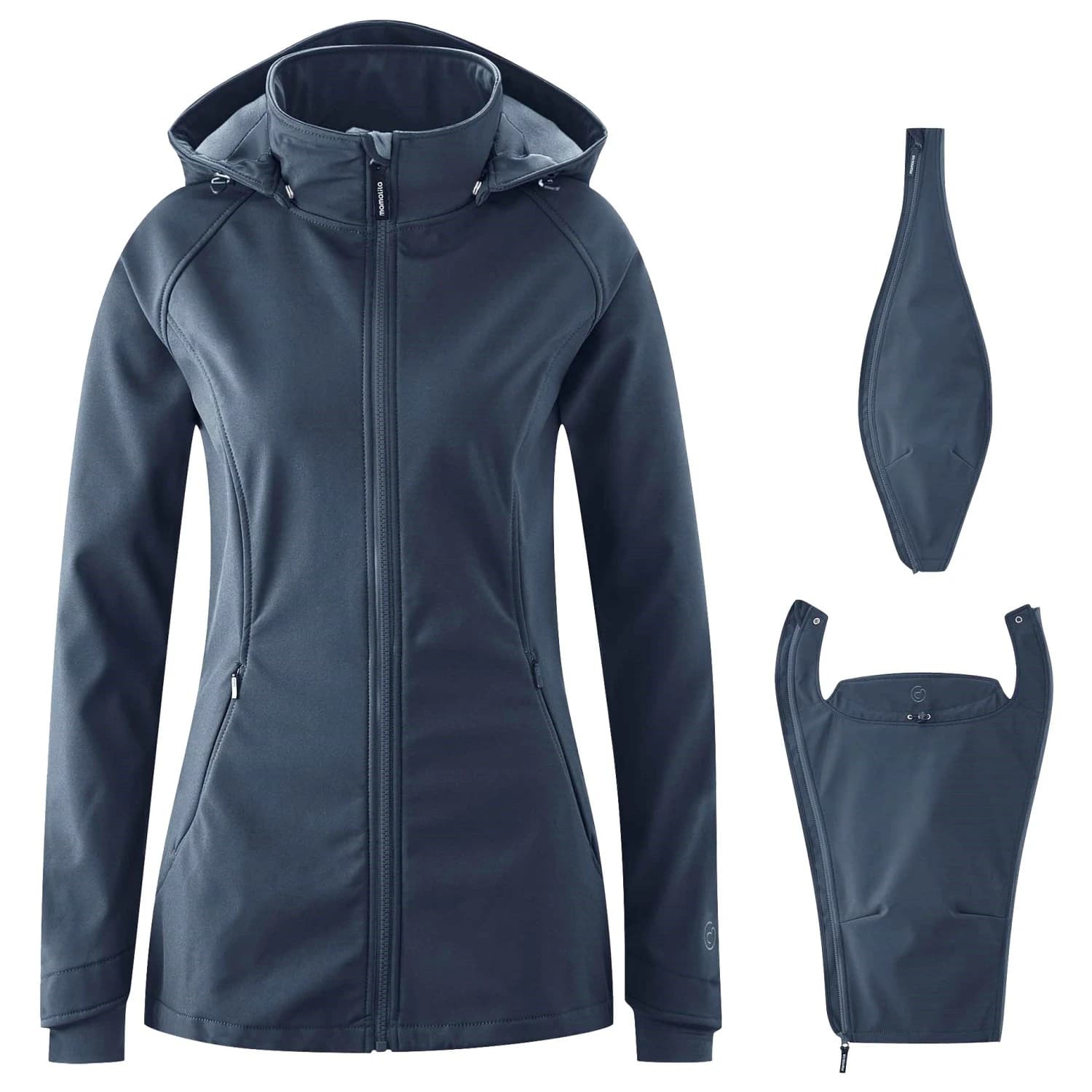 Дамско софтшел яке Mamalila Women's Softshell-Tragejacke Allrounder Fit Softshell jacket - Navy