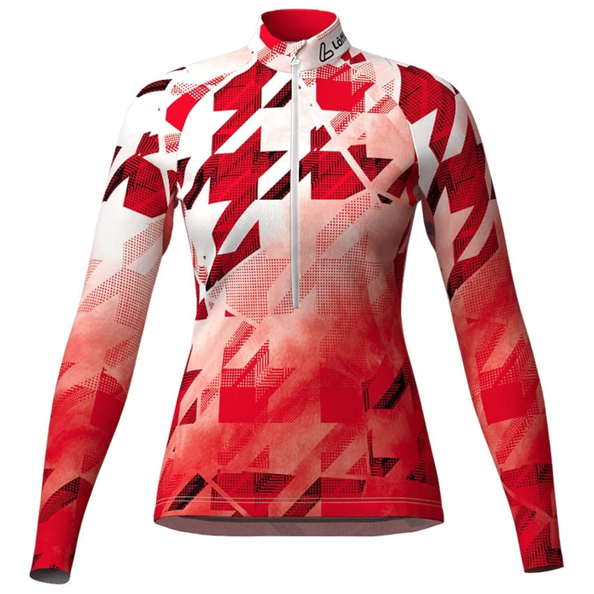 Дамско яке за ски бягане Löffler Women's Racesuit Worldcup 25 Clothing set - Red
