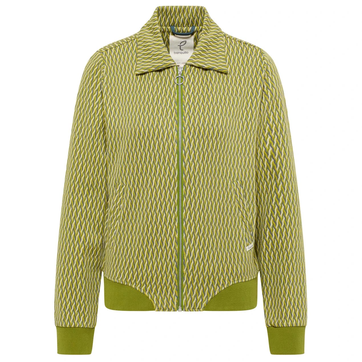 Дамско ежедневно яке Tranquillo Women's Gestrickte Jacke im Retro-Look Casual jacket - Seaweed