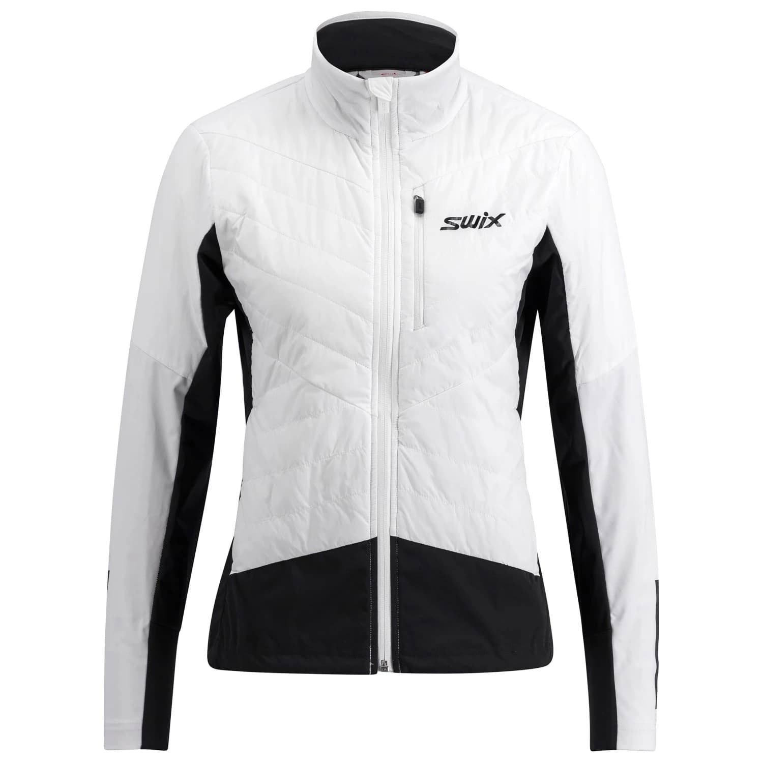 Дамско яке за ски бягане Swix Women's Nordic Warm Hybrid Jacket Cross-country ski jacket - Bright White