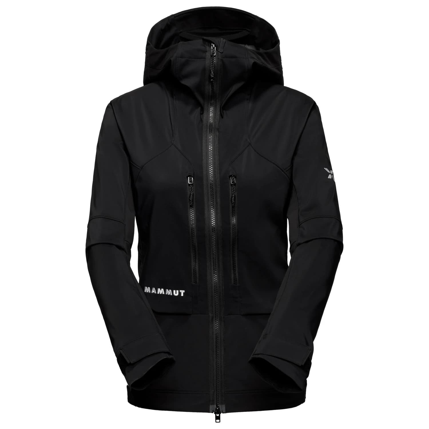 Дамско софтшел яке Mammut Women's Eiger Nordwand Pro Softshell Hooded Jacket Softshell jacket - Black